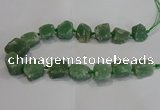 CNG3007 15.5 inches 15*20mm - 22*30mm nuggets green aventurine beads