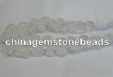 CNG3015 15.5 inches 15*20mm - 22*30mm nuggets white crystal beads