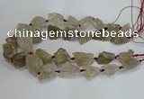 CNG3018 15.5 inches 15*20mm - 22*30mm nuggets smoky quartz beads