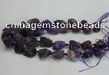 CNG3019 15.5 inches 15*20mm - 22*30mm nuggets amethyst beads