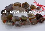 CNG3045 25*30mm - 30*40mm nuggets agate gemstone beads