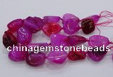 CNG3048 25*30mm - 30*40mm nuggets agate gemstone beads