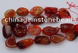 CNG3049 25*30mm - 30*40mm nuggets agate gemstone beads