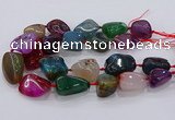 CNG3052 25*30mm - 30*40mm nuggets agate gemstone beads