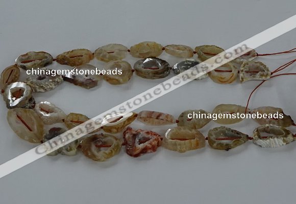 CNG3060 15.5 inches 13*18mm - 18*25mm freeform druzy agate beads