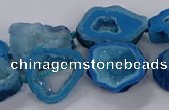 CNG3065 15.5 inches 13*18mm - 18*25mm freeform druzy agate beads