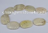 CNG3073 15.5 inches 30*45mm - 35*50mm freeform chrysanthemum agate beads