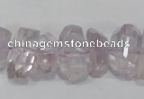 CNG308 15.5 inches 10*18mm faceted nuggets amethyst gemstone beads