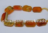 CNG3080 15.5 inches 30*40mm - 35*45mm freeform agate beads