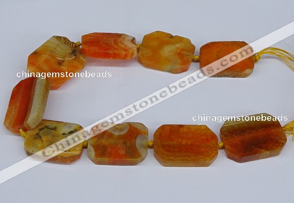 CNG3080 15.5 inches 30*40mm - 35*45mm freeform agate beads