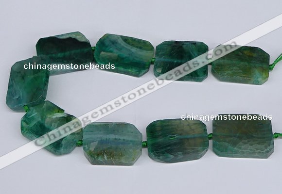 CNG3084 15.5 inches 30*40mm - 35*45mm freeform agate beads