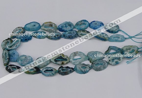 CNG3114 15.5 inches 13*18mm - 18*25mm freeform druzy agate beads