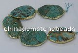 CNG3120 8 inches 30*45mm - 40*50mm freeform ocean agate beads