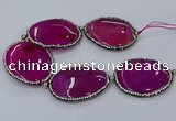 CNG3124 8 inches 45*55mm - 50*60mm freeform agate gemstone beads