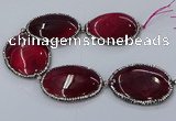 CNG3125 8 inches 45*55mm - 50*60mm freeform agate gemstone beads