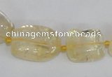 CNG313 15.5 inches 10*14mm – 15*20mm nuggets citrine gemstone beads