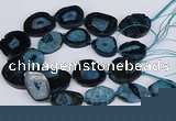 CNG3134 15.5 inches 30*35mm - 35*45mm freeform druzy agate beads