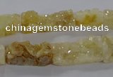 CNG3154 15.5 inche 8*15mm - 11*20mm freeform plated druzy agate beads