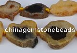 CNG3168 15.5 inches 15*20mm - 25*30mm freeform druzy agate beads