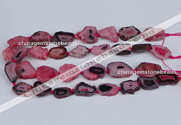 CNG3169 15.5 inches 15*20mm - 25*30mm freeform druzy agate beads