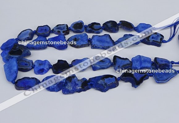 CNG3172 15.5 inches 15*20mm - 25*30mm freeform druzy agate beads