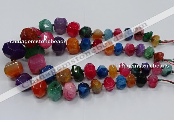 CNG3180 15.5 inches 12*16mm - 25*30mm nuggets agate beads