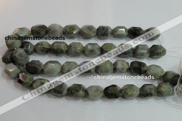 CNG320 15.5 inches 15*20mm faceted nuggets labradorite gemstone beads