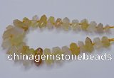 CNG3205 10*25mm - 12*45mm faceted nuggets yellow quartz beads