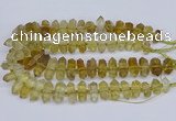 CNG3220 15.5 inches 10*20mm - 12*40mm faceted nuggets lemon quartz beads