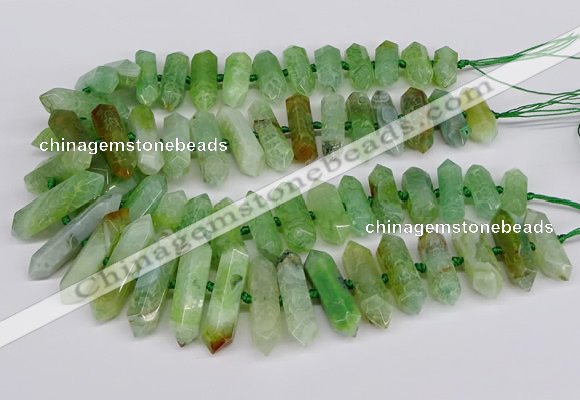 CNG3226 15.5 inches 10*20mm - 12*40mm faceted nuggets agate beads