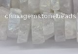 CNG3235 15.5 inches 20*25mm - 25*30mm nuggets plated white crystal beads