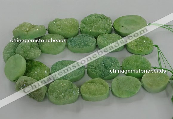 CNG3273 15.5 inches 22*30mm - 30*40mm freeform druzy agate beads