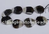 CNG3344 15.5 inches 40*45mm - 45*50mm faceted freeform agate beads