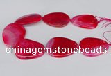 CNG3351 15.5 inches 40*50mm - 45*60mm freeform agate beads