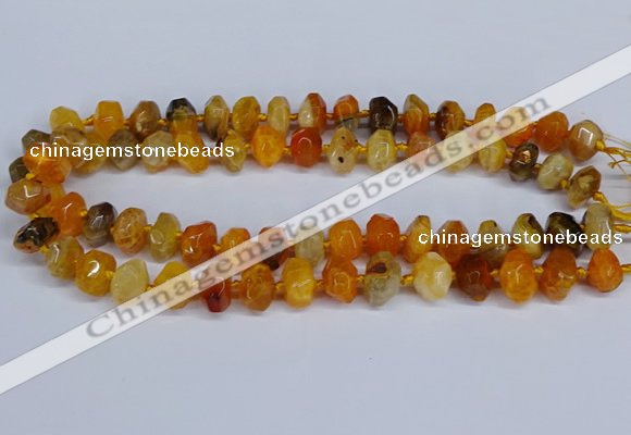 CNG3365 15.5 inches 10*14mm - 12*16mm nuggets agate beads