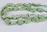 CNG3378 20*30mm - 30*45mm freeform plated druzy agate beads