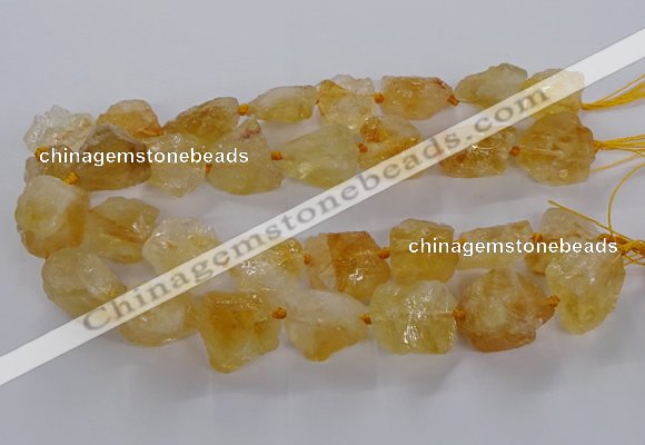 CNG3424 15.5 inches 15*20mm - 20*30mm nuggets citrine beads