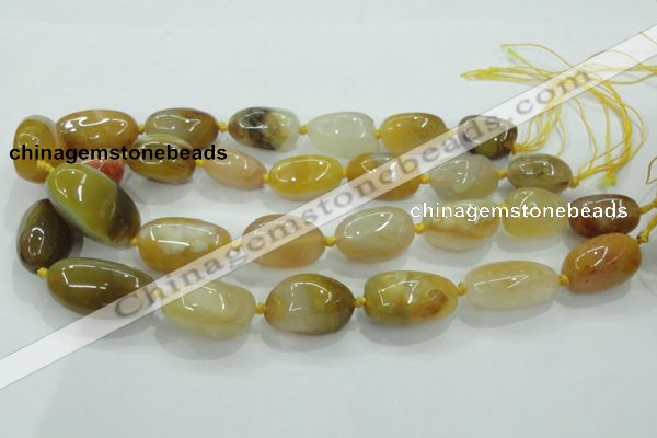 CNG346 15.5 inches 15*20mm - 20*28mm nuggets agate gemstone beads