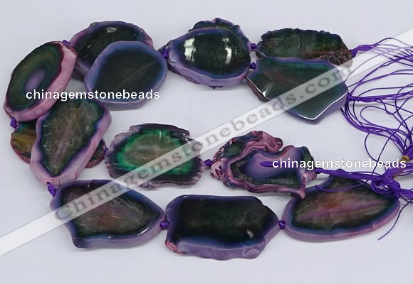 CNG3461 15.5 inches 35*40mm - 45*55mm freeform agate beads