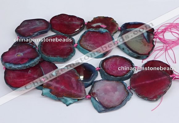 CNG3462 15.5 inches 35*40mm - 45*55mm freeform agate beads