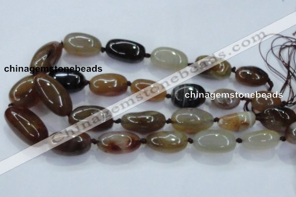 CNG348 15.5 inches 15*20mm - 20*30mm nuggets agate gemstone beads