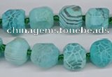 CNG3503 15.5 inches 12mm - 14mm faceted nuggets agate beads