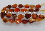 CNG3508 15.5 inches 15*20mm - 18*25mm faceted nuggets agate beads