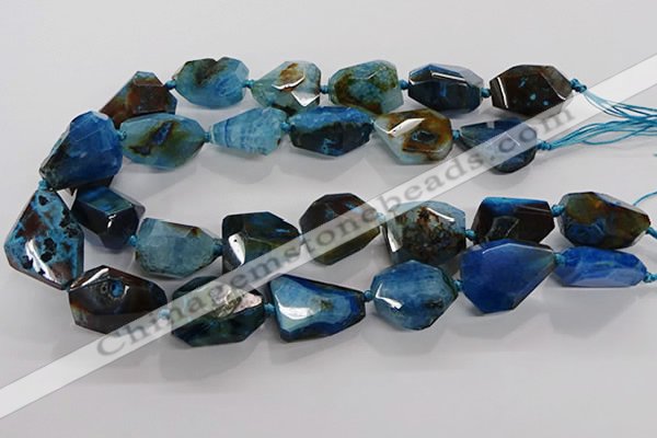 CNG3510 15.5 inches 15*20mm - 18*25mm faceted nuggets agate beads