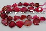 CNG3515 15.5 inches 20*25mm - 25*35mm freeform agate slab beads