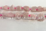 CNG3561 15.5 inches 18*20mm - 25*30mm nuggets rough rose quartz beads