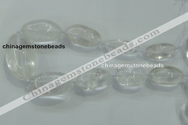 CNG357 15.5 inches 15*30mm - 25*48mm nuggets white crystal beads