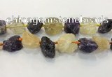 CNG3577 18*20mm - 25*30mm nuggets rough mixed quartz beads