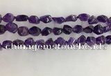 CNG3581 15.5 inches 8*10mm - 10*12mm nuggets amethyst beads