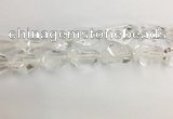 CNG3593 15*25mm - 20*35mm faceted nuggets white crystal beads